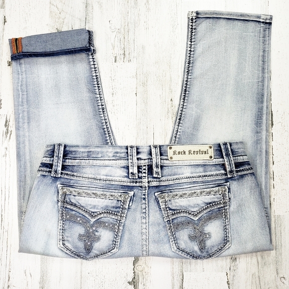 Rock Revival Denim - Rock Revival Nadia Easy Crop Jean's.  Size 31.